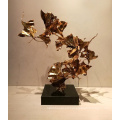 Wholesale Customized Luxury Modern Abstract Craft Arts Metal Sculpture for Hotel Home Living Room Decor